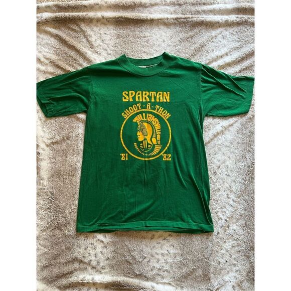 Vintage Spartan School Sports T-Shirt - Picture 2 of 5